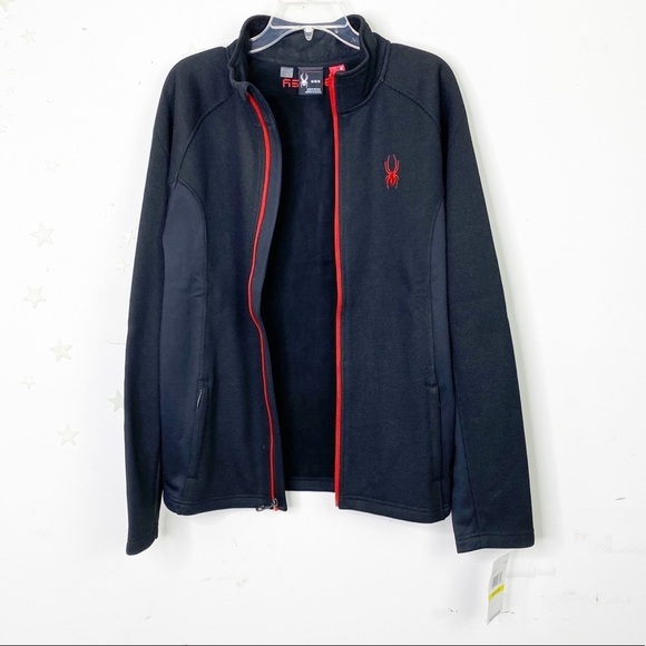 SPYDER Men’s black zip front jacket - Picture 6 of 14